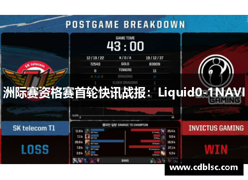 洲际赛资格赛首轮快讯战报：Liquid0-1NAVI